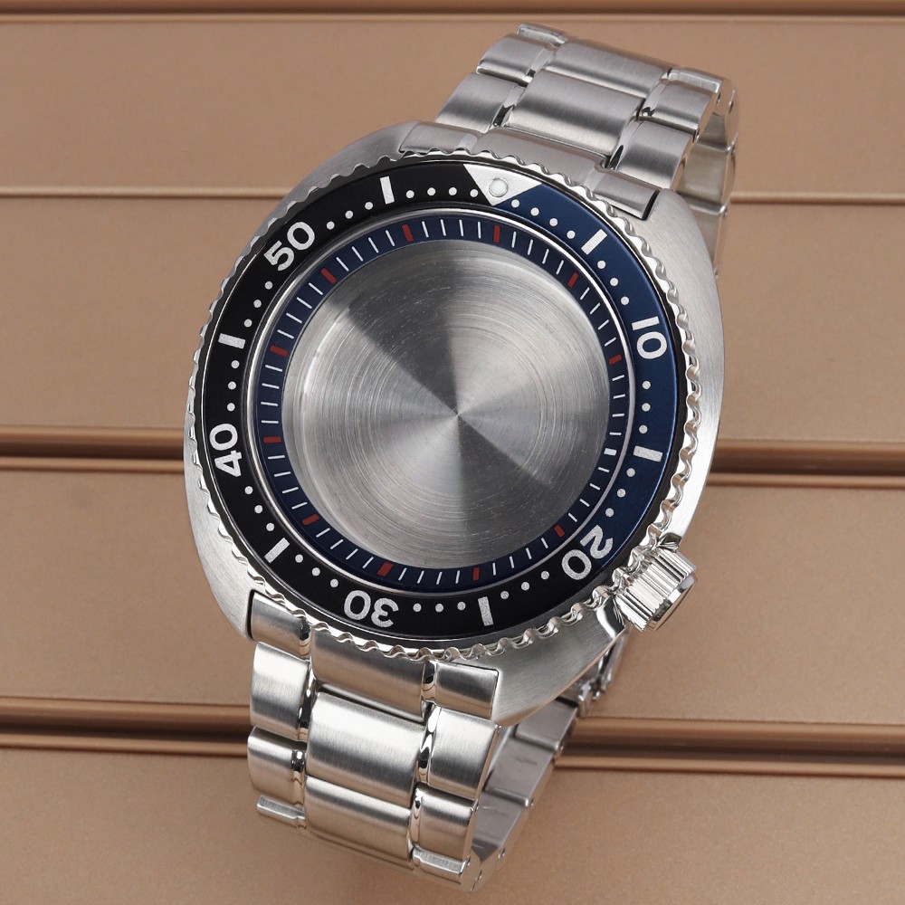 FEIYASHI 45mm Men’s Diver Watch Case Strap SKX007 SKX009 Style For Seiko NH35 36