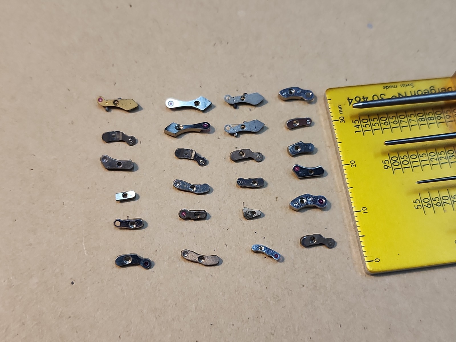Lot Of 24 Mixed Wristwatch Bridges Movement Parts Spares Repairs