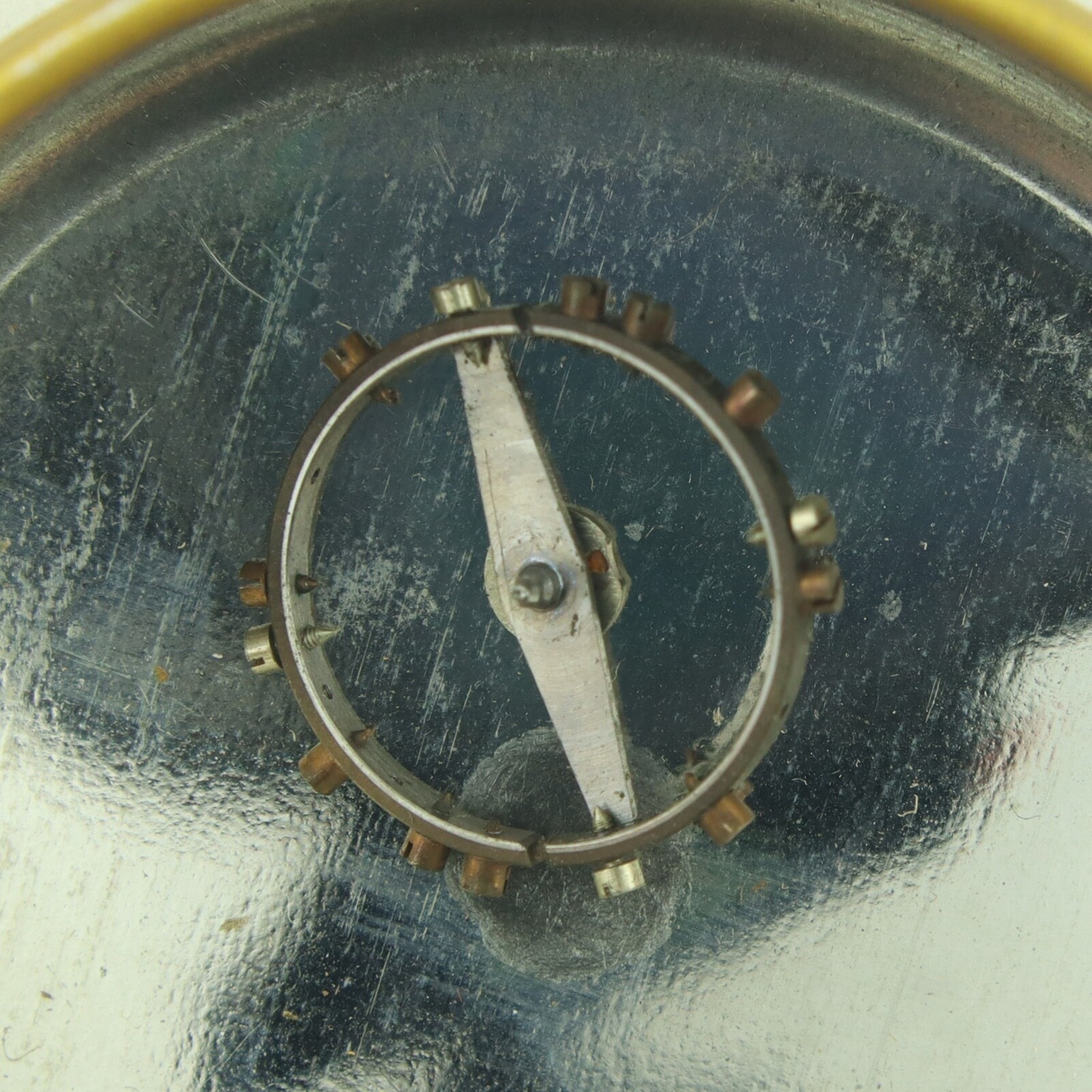 Antique 16 Size Advance Mechanical Hunter Pocket Watch Movement for Parts