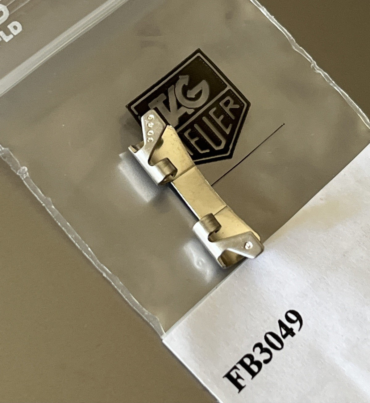 TAG Heuer Watch Bracelet END PIECE Link 18 mm FB3049 Matte Silver S/S AUTHENTIC