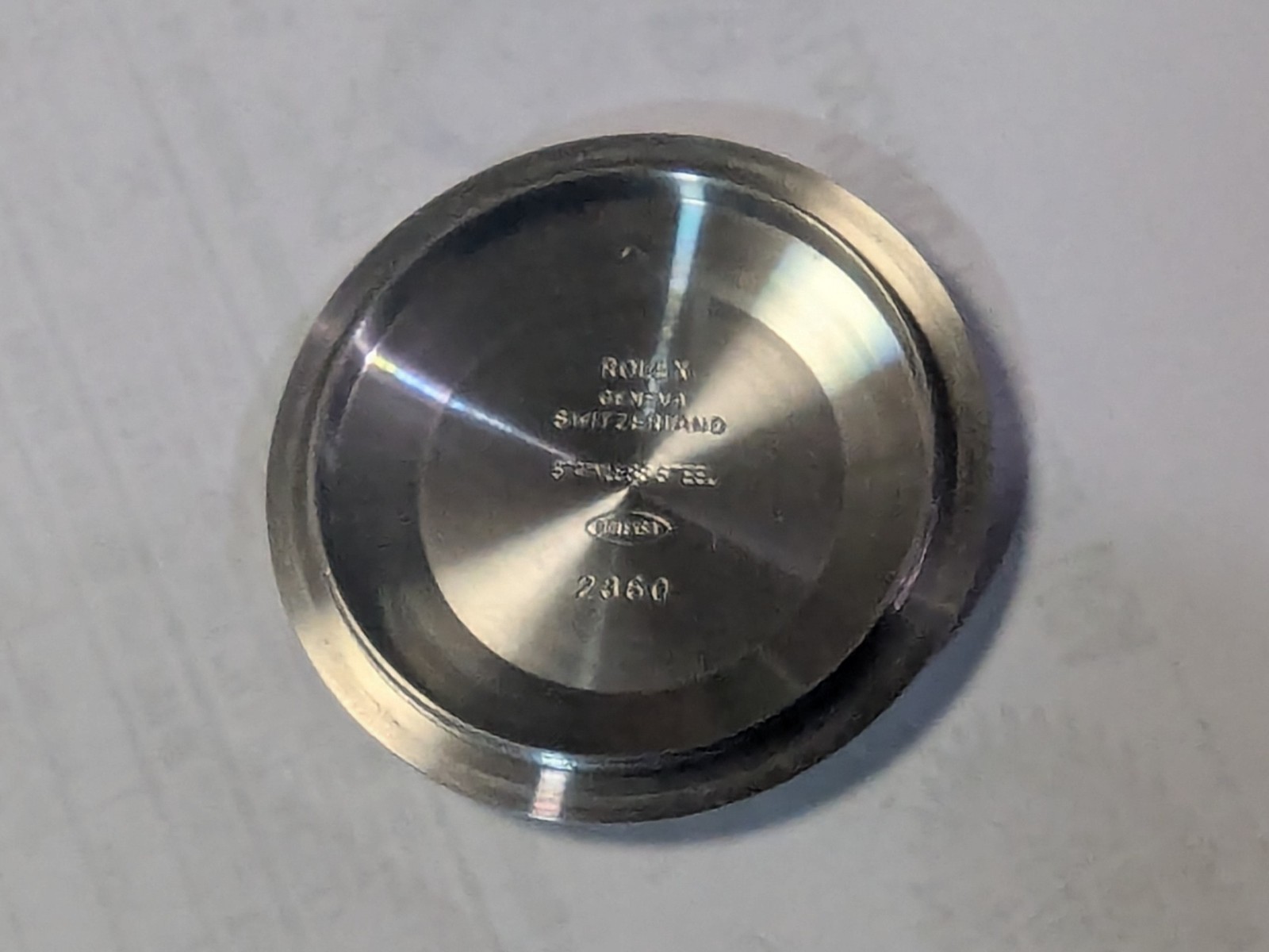 NEW OLD STOCK ROLEX 116610 LN LV HULK SUBMARINER CASE BACK 2360 114060 116613