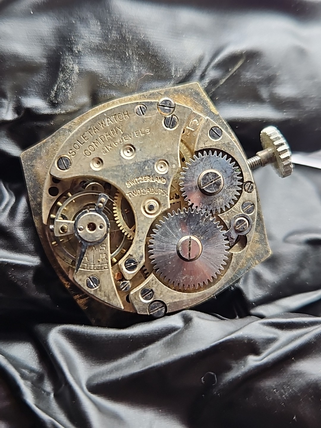 Art Deco Soleta 6j Watch Movement Parts/Repair (R4)
