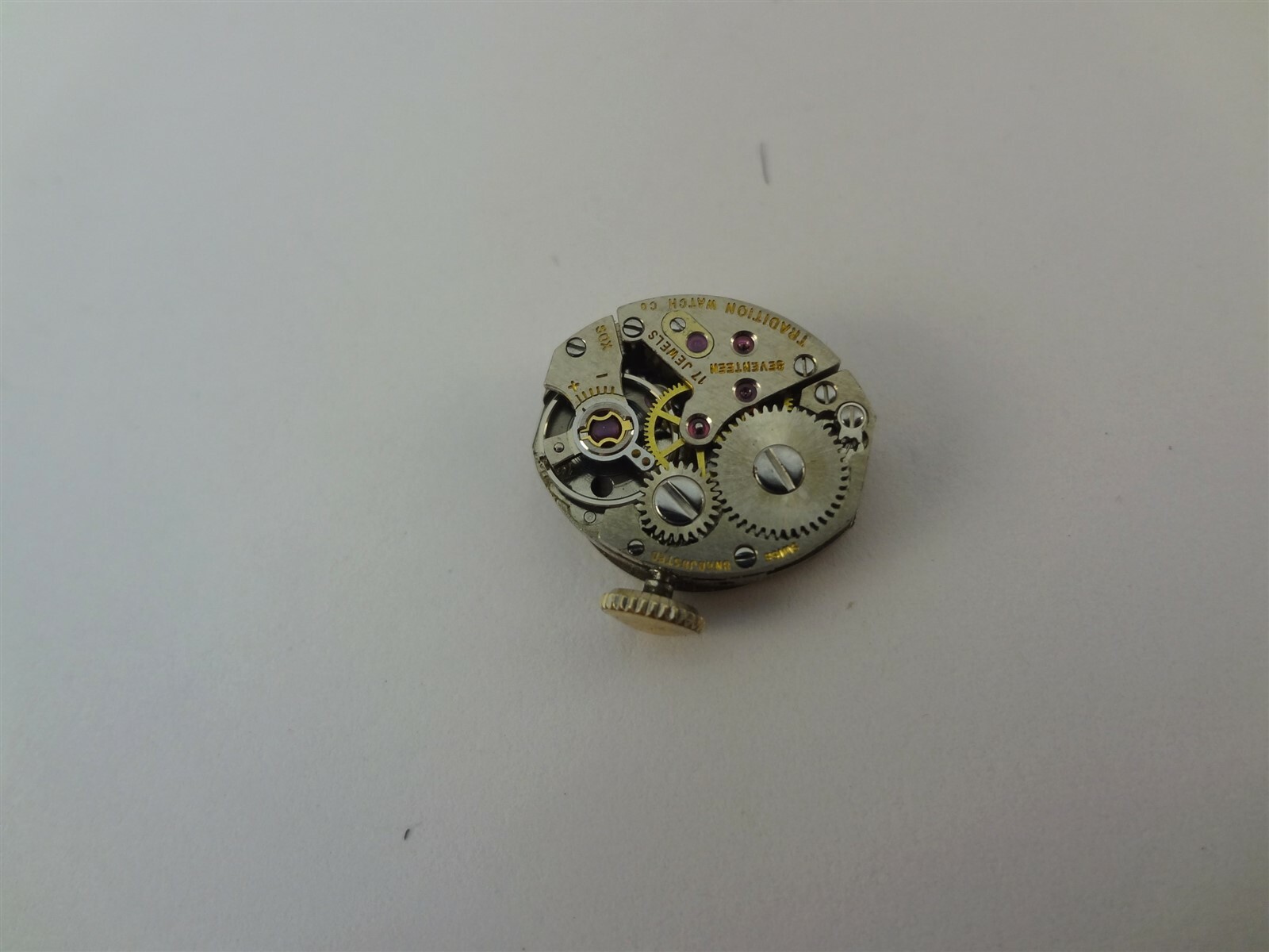 Tradition 17 Jewels Hand Wind Ladies Watch Movement For Parts Not Working