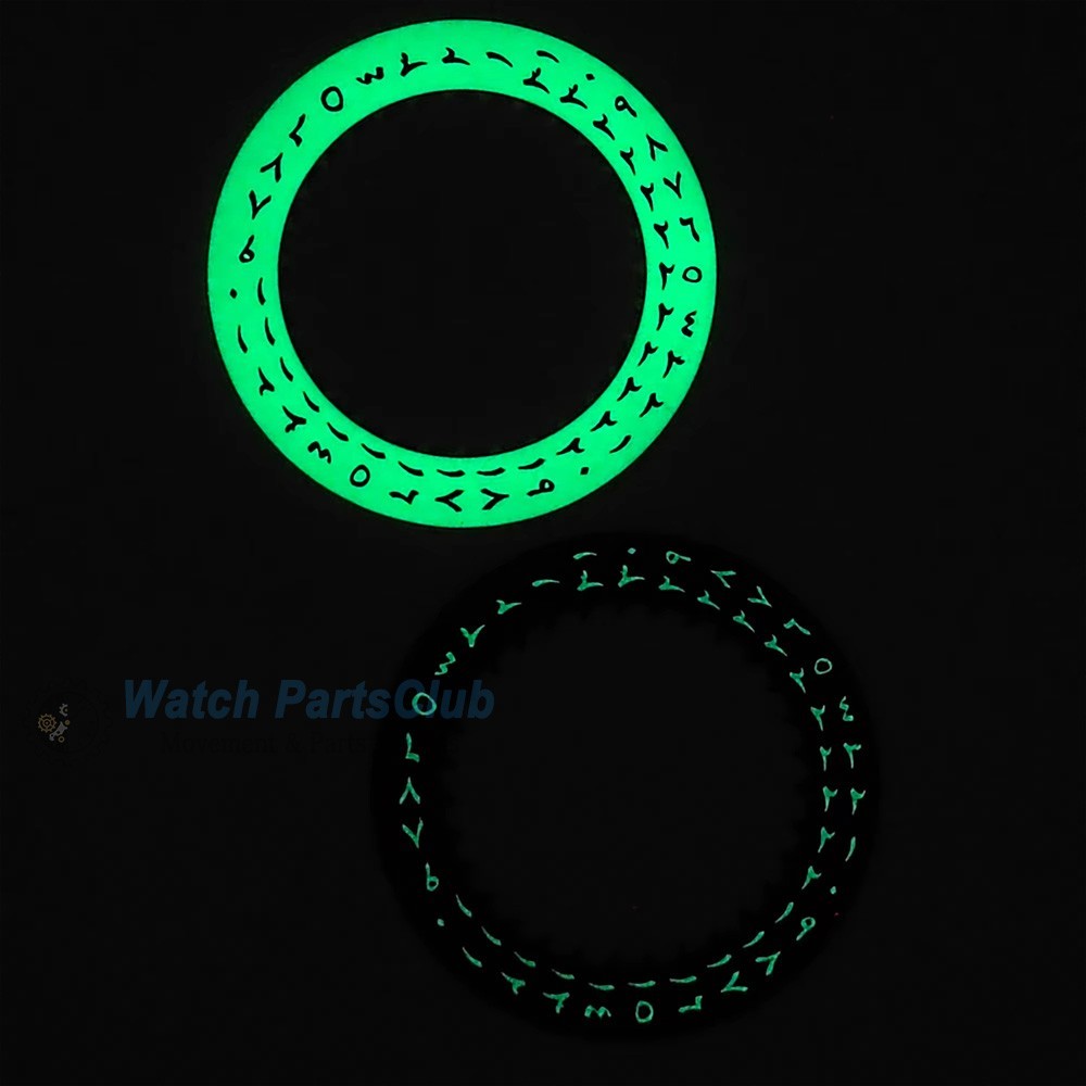 Green/Blue Luminous Arabic Datewheel for NH34 NH35 Movement 3H Date-Wheel