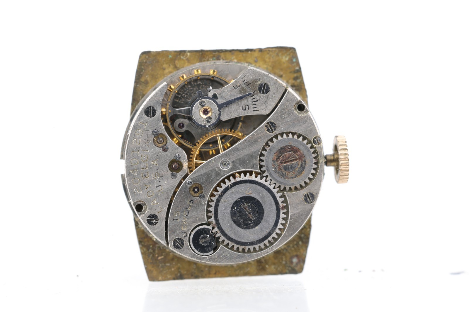LADY ELGIN 15j, GR. 444, 10/0s, 20401291 WRIST WATCH MOVEMENT, GOOD BALANCE (BE)