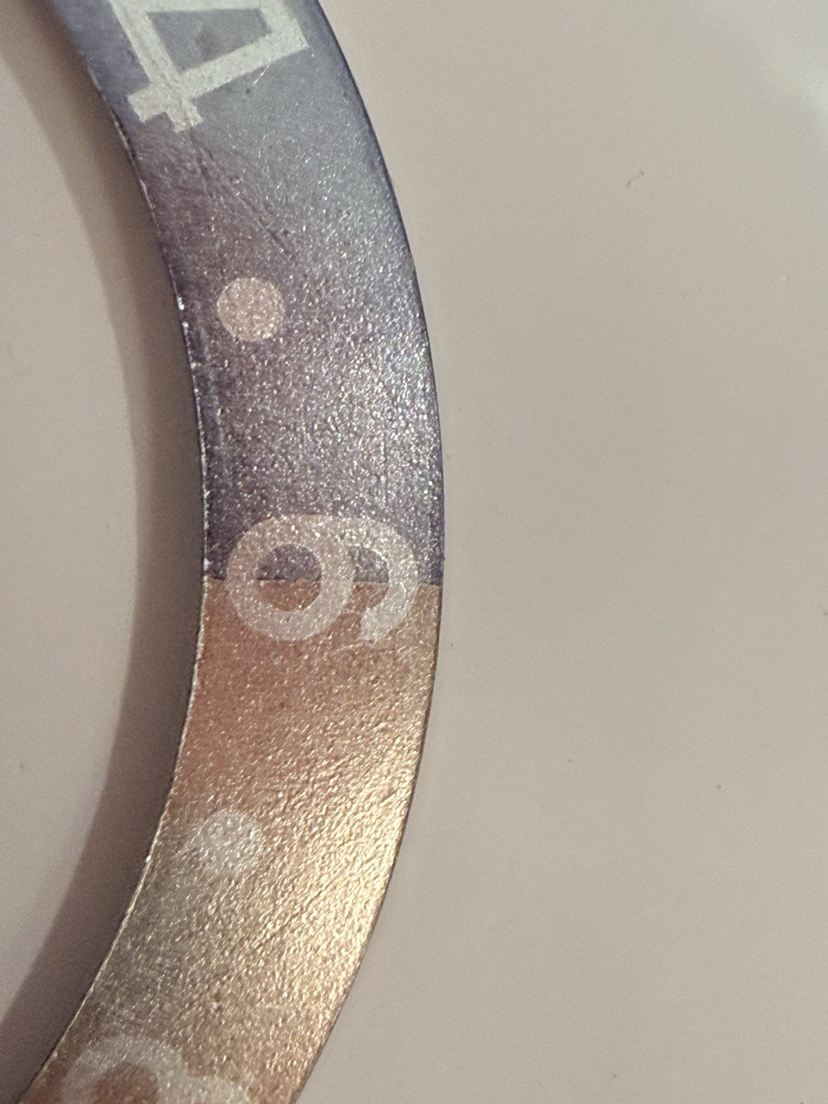 Genuine Vintage Rolex GMT 1675 Faded Ghost Pepsi Bezel Insert Fat Font Red Back