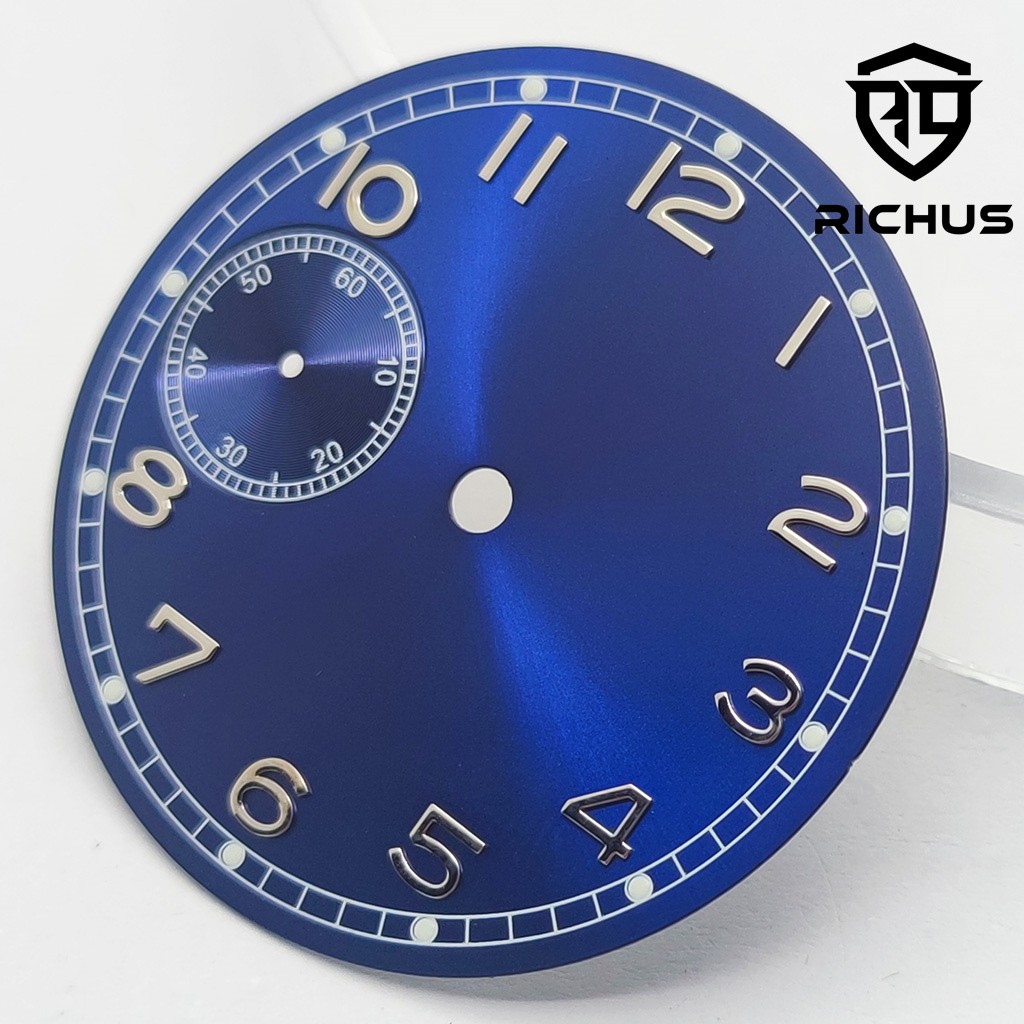 37mm Watch Dial With Hand Green Luminous Fit ETA6497 ST3600 Movement Accessories