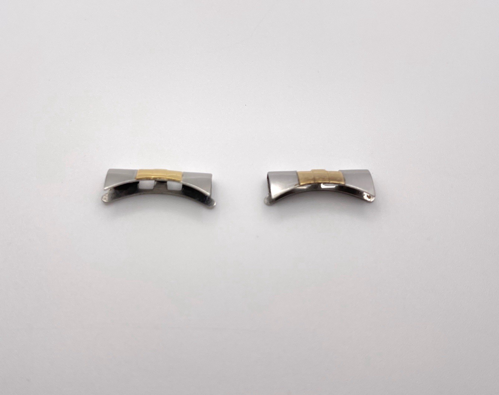 Genuine Rolex 455 End Links 18k Gold & Stainless Steel for 20mm Watch Bracelet