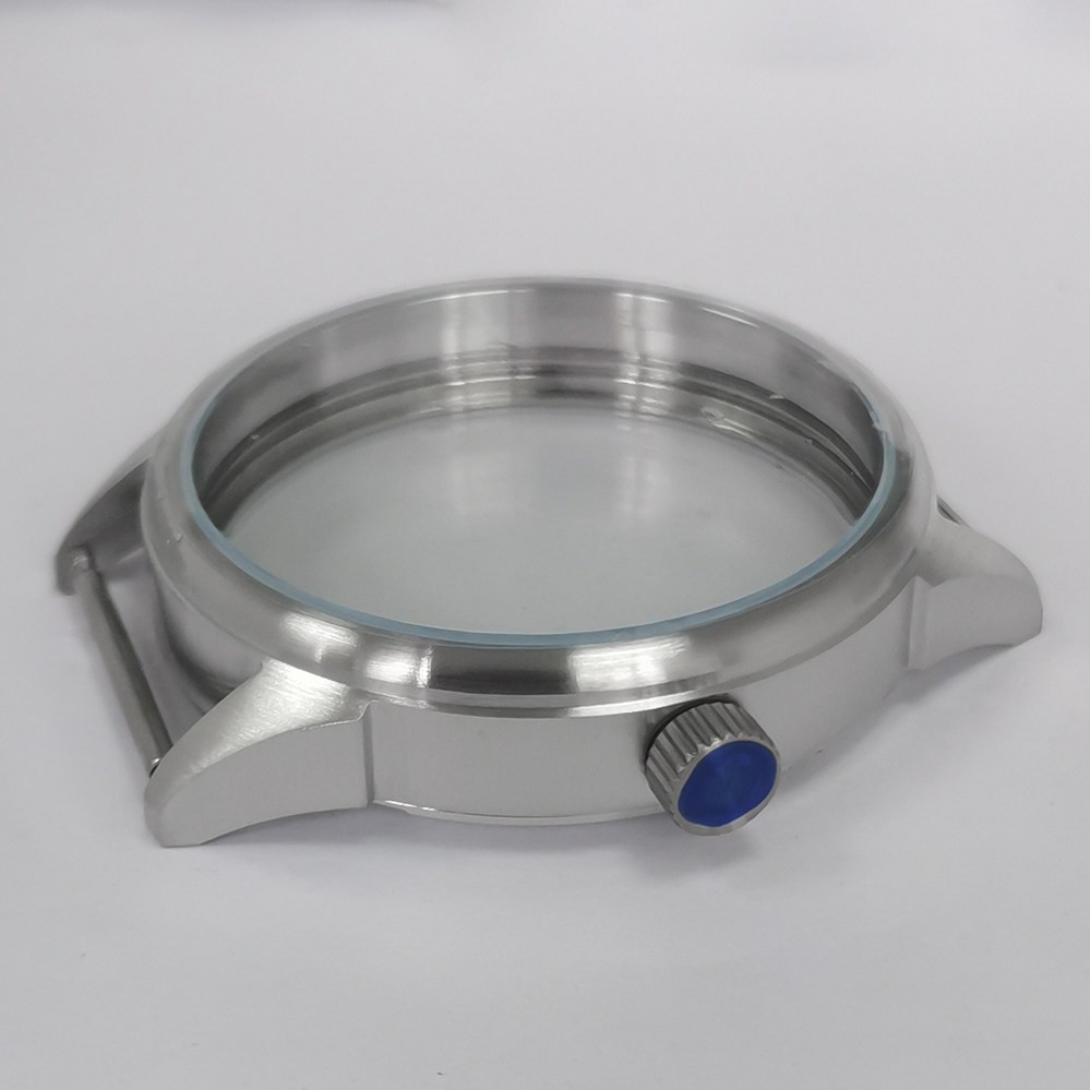 42mm Stainless steel Watch Case Mineral mirror surface For ETA6497/6498 ST3600