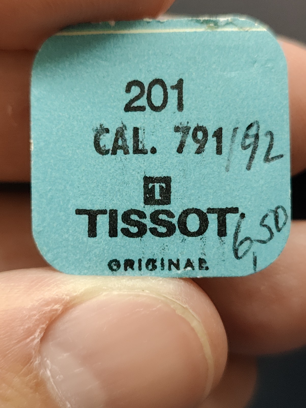 NOS Tissot Cal. 791 Part 201 Center Wheel