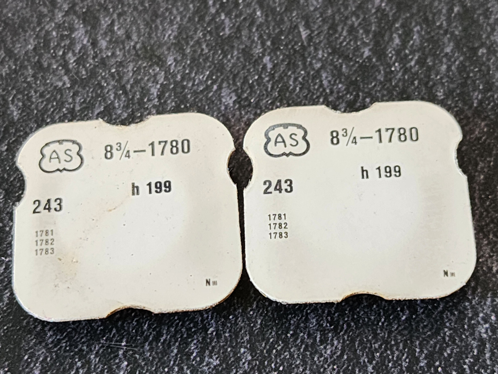Lot 2 NOS AS 1780 1781 1782 1783 Part 243 Cannon pinion minute rock