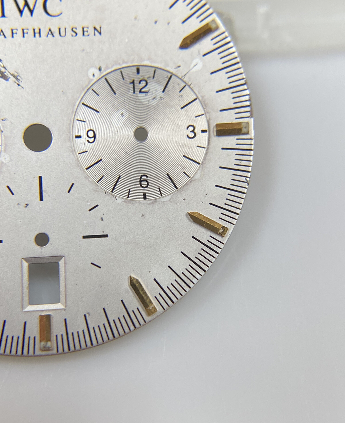 Original IWC Schaffhausen GST Chronograph 3727-03 Silver/Gold 27mm Dial