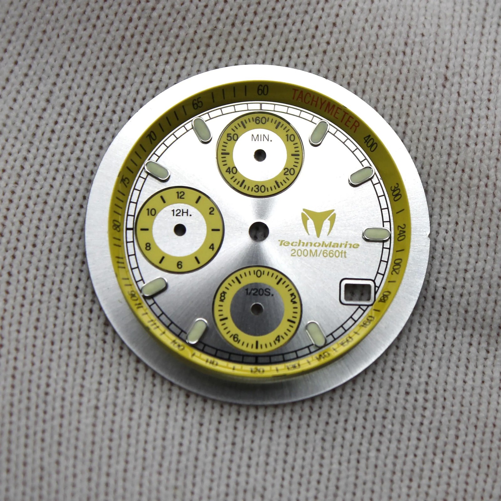 Technomarine Cruise 30mm Silver & Yellow Sub-Dials For 36mm Watch