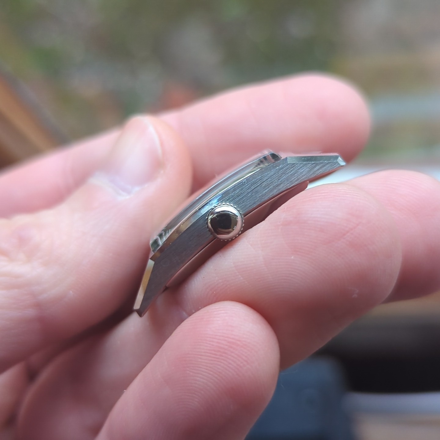 1940s Steel Clamshell Mens Tank Watch Case NOS John Simon – Tramelan + (REF:WC)