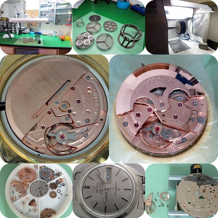 omega automatic watch overhaul caliber 652-565…….