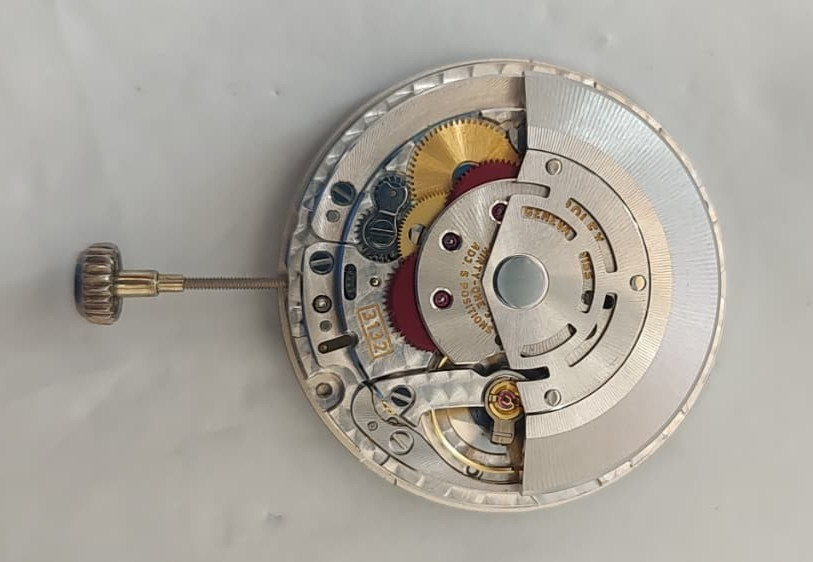 Genuine Rolex Cal. 3132 Automatic Movement & Chrome Crown 31J – Perfect Working