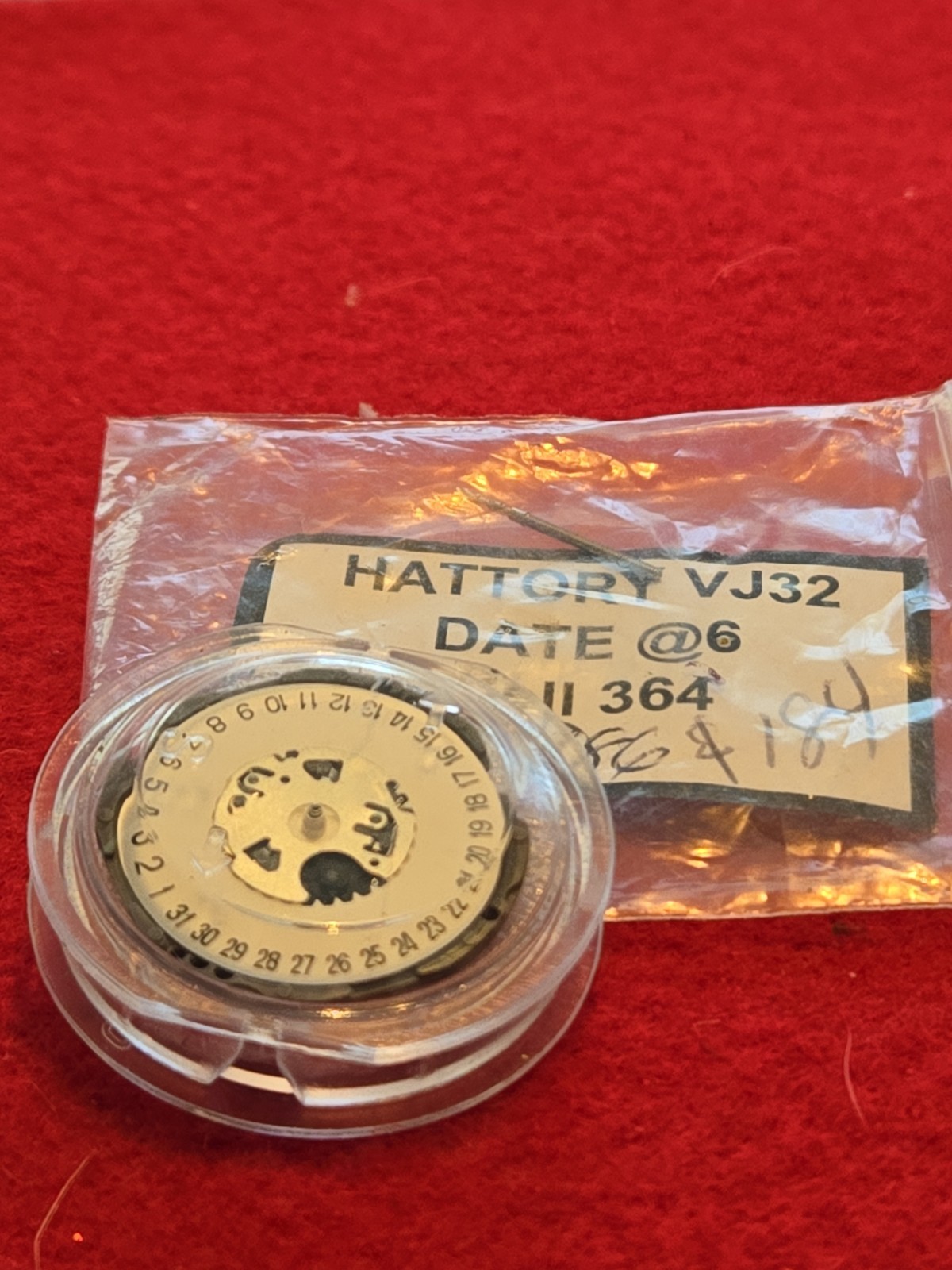 Watch Movement, Hattory VJ32, Date At 6, New