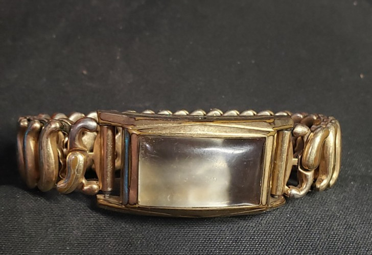 Pioneer 10 K Gold Plate Watch Case and Band Only Vintage