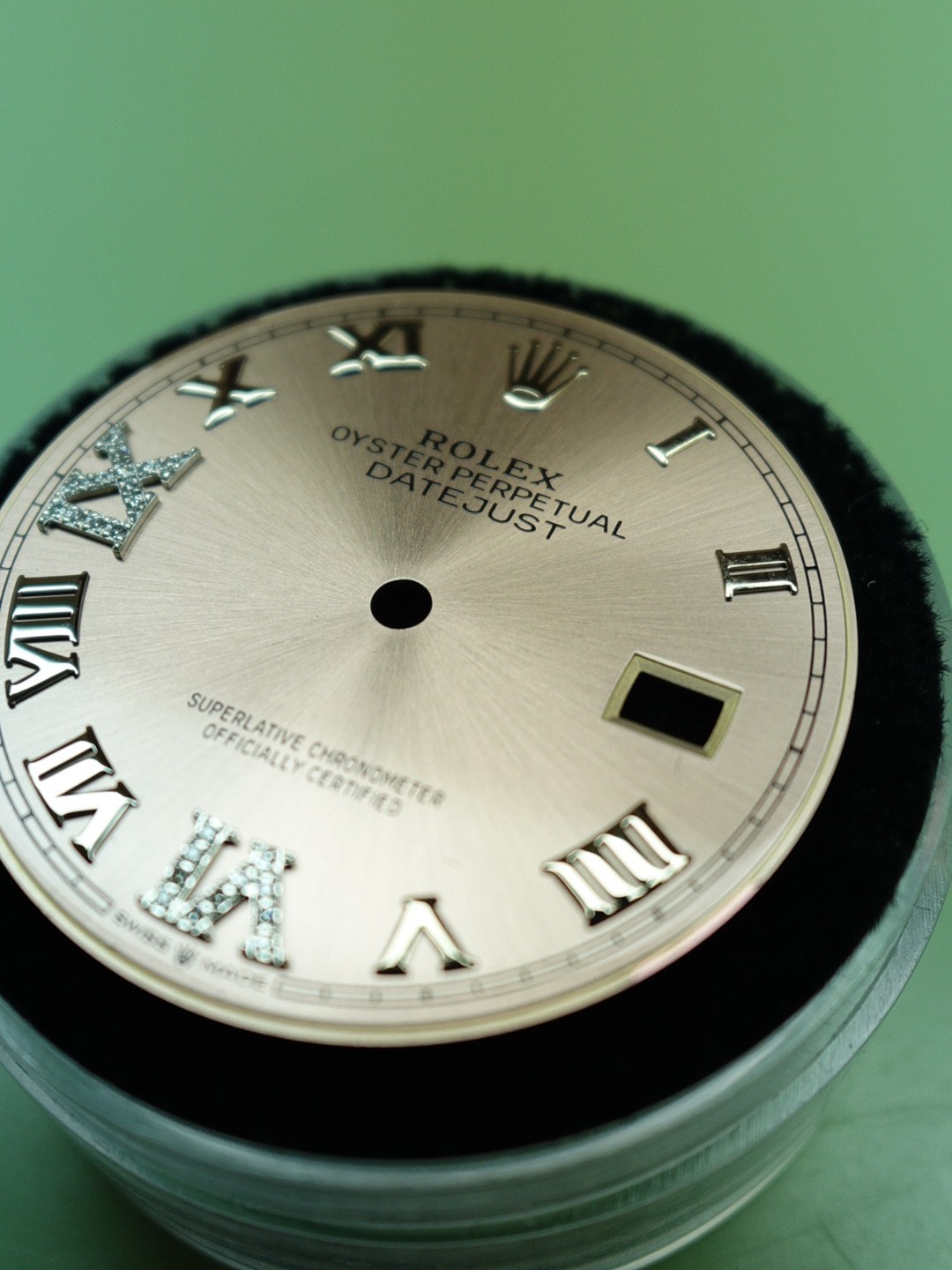 Rolex Custom Pink Diamond Dial w/ Roman Numerals 36mm 126234