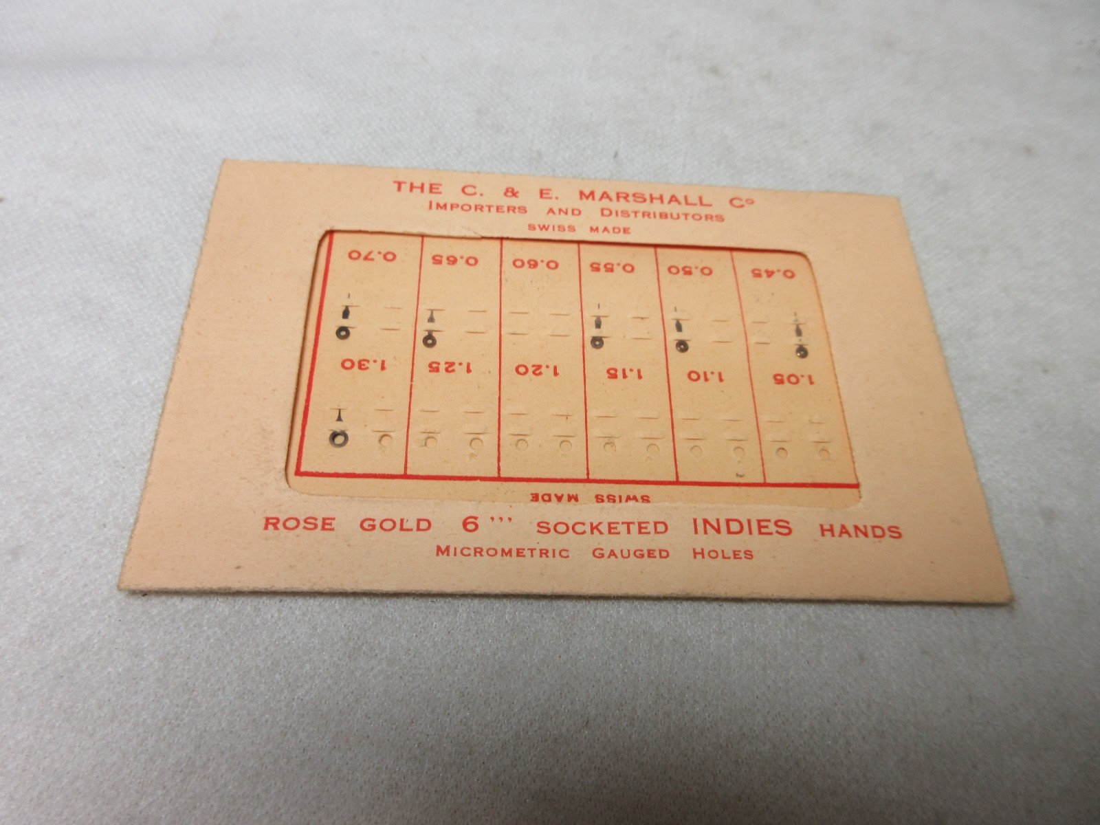 CE MARSHALL WATCH HANDS WATCHMAKER REPLACEMENT PARTS #250