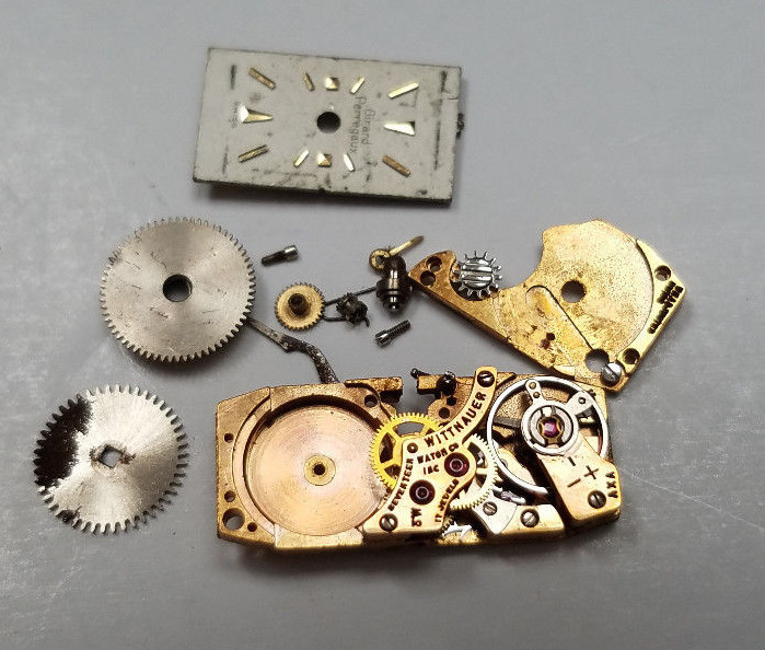 Vintage Watch Movements Dial Parts Lot AS-IS > FOR PARTS / REPAIR <