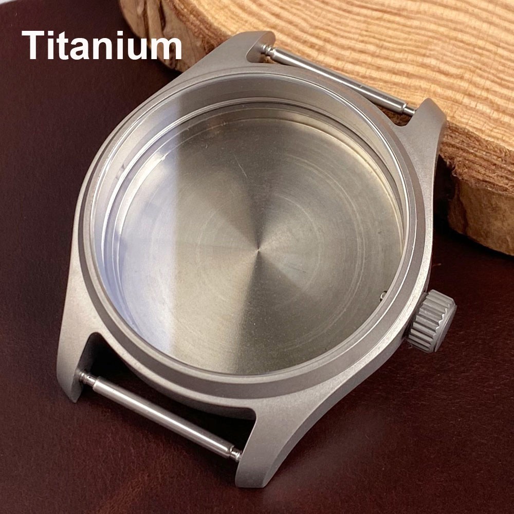 20ATM Titanium/Stainless steel 39mm Pilot Sapphire Watch Case For NH35 ETA2824