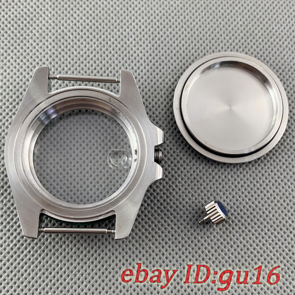 40mm Green black bezel watch case fit NH35 NH36 ETA 2824 PT5000 ST2130 movement