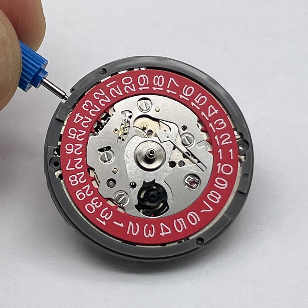 Genuine Mechanical Movement Modified Mechanism Black/Blue/Vintage-Silver Disc