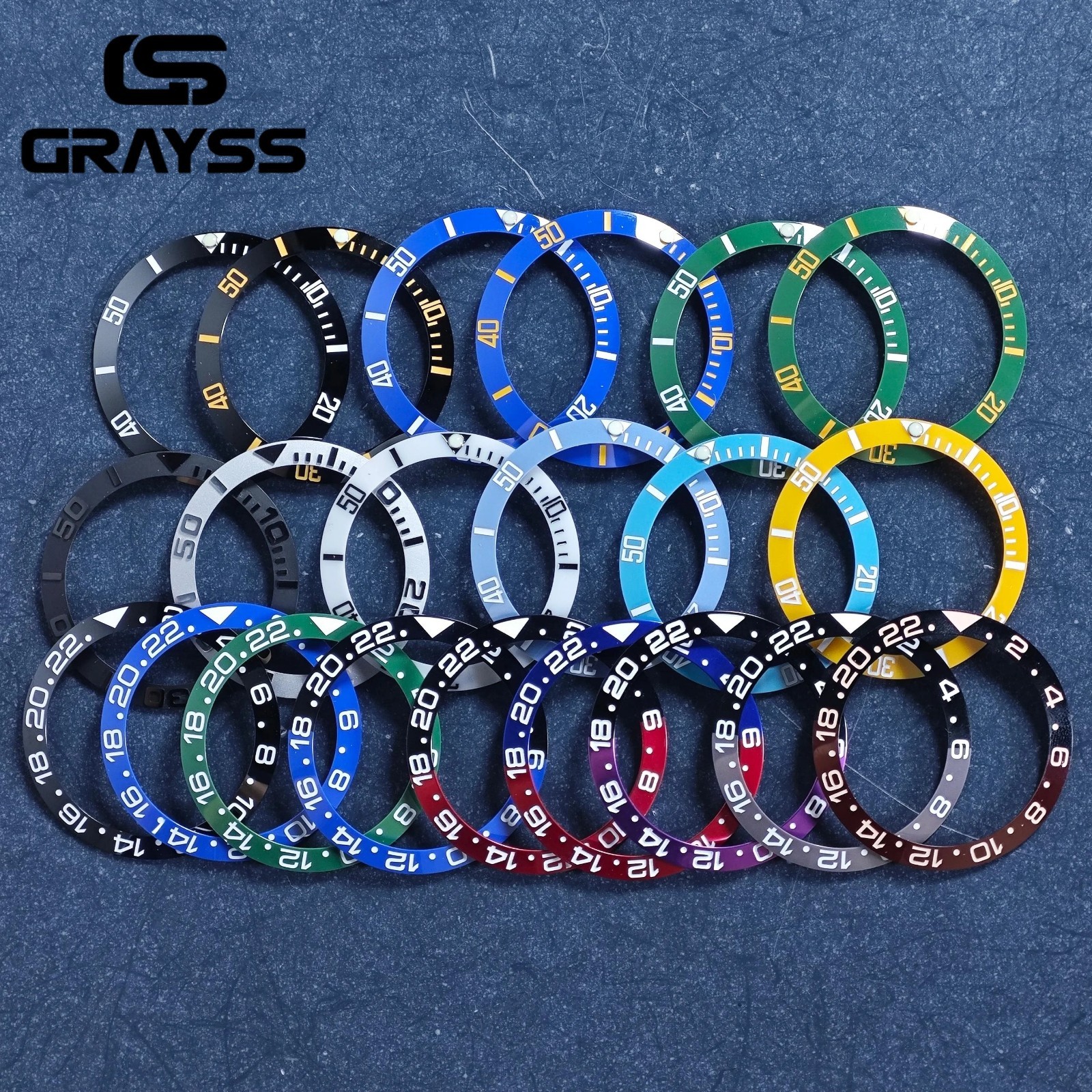 38mm Watch Bezel Insert 30.5mm Ceramic Aluminum Diver Ring Replacement Mod
