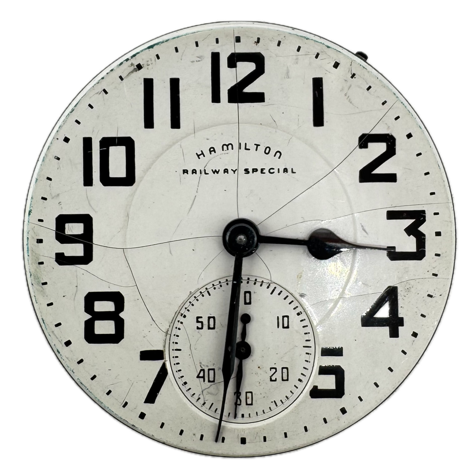 Vintage 16s 1956 Hamilton Railway Special Railroad Pocket Watch Movement 992B