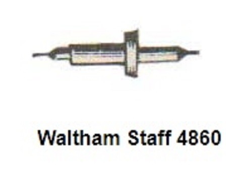 WALTHAM 16 size P/N 4860 BALANCE STAFF PIVOT 11