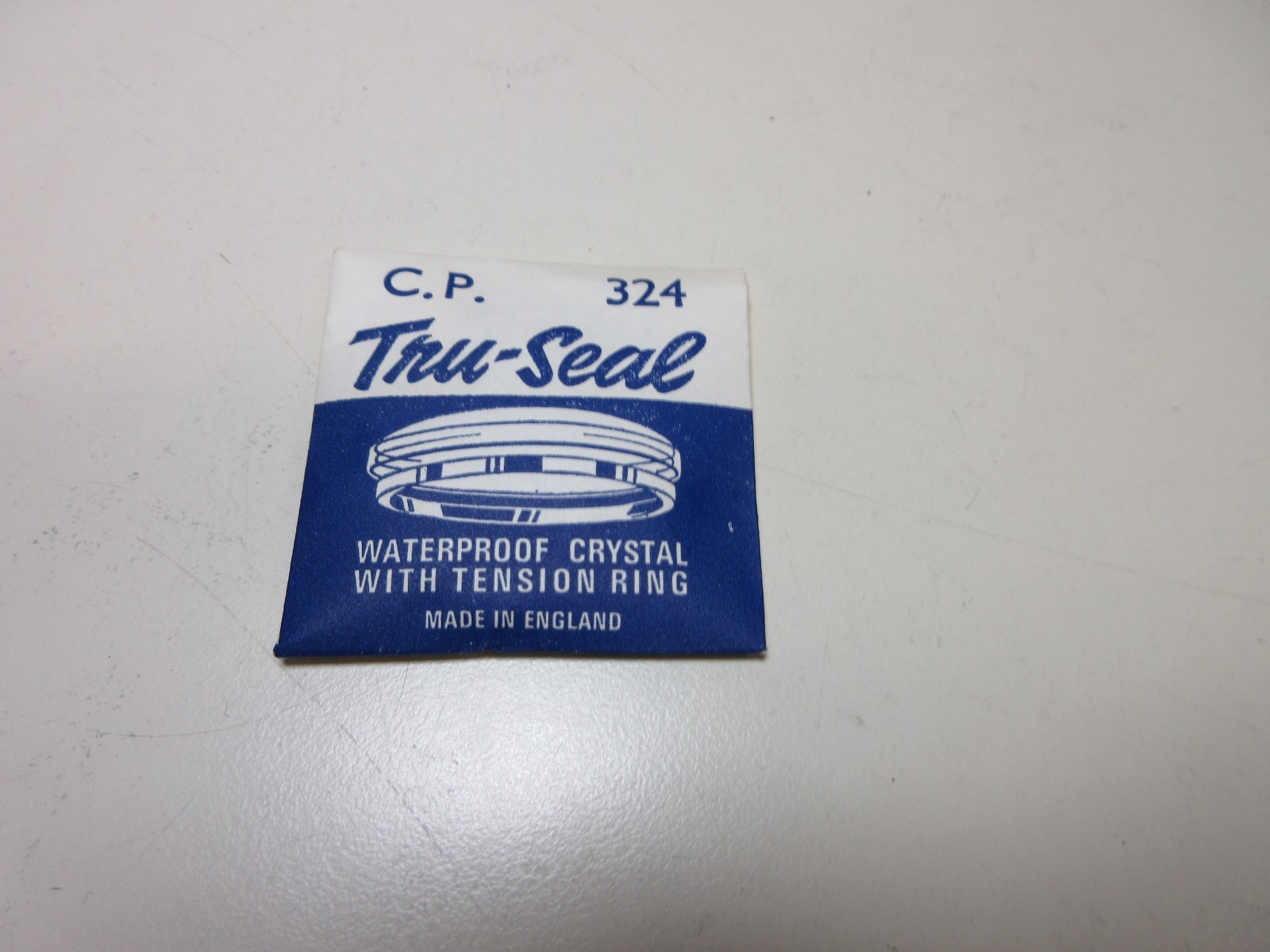 TRU SEAL ROUND WATCH CRYSTAL CP 324 WATERPROOF WATCHMAKER REPLACEMENT PART #356