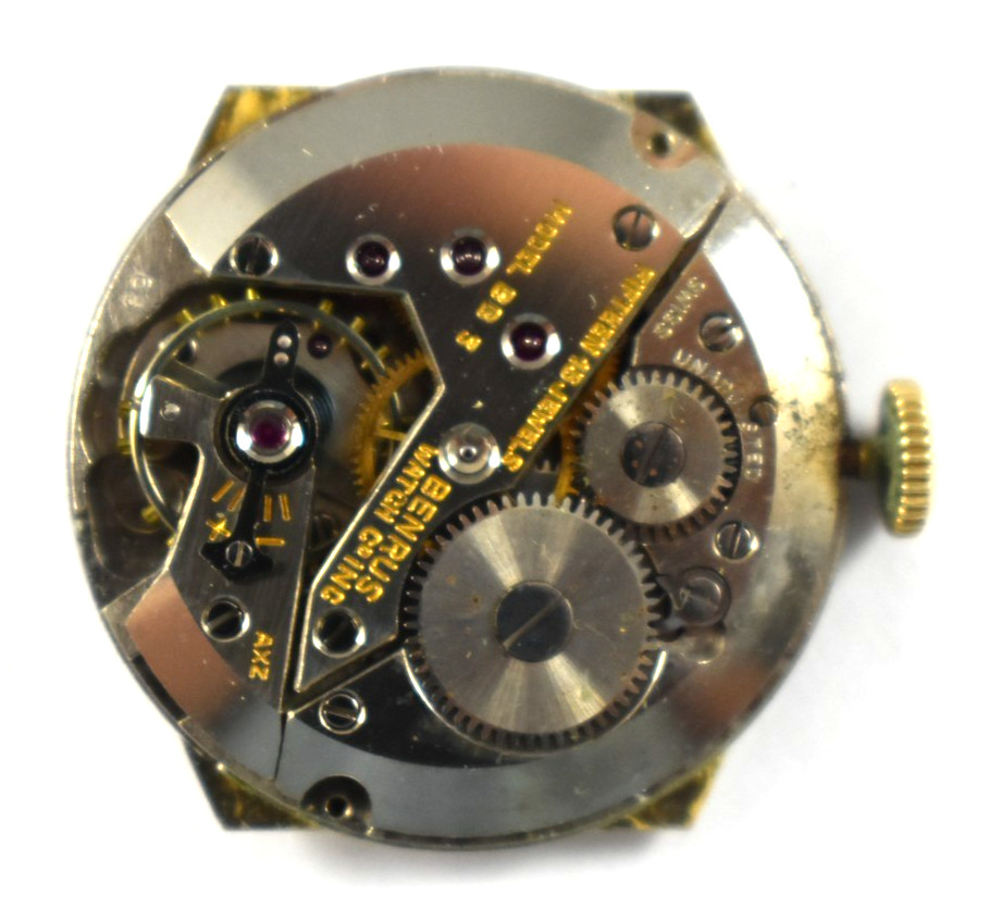 Vintage Benrus Manual Wind 15J Model BB3 Wrist Watch Movement lote.ey