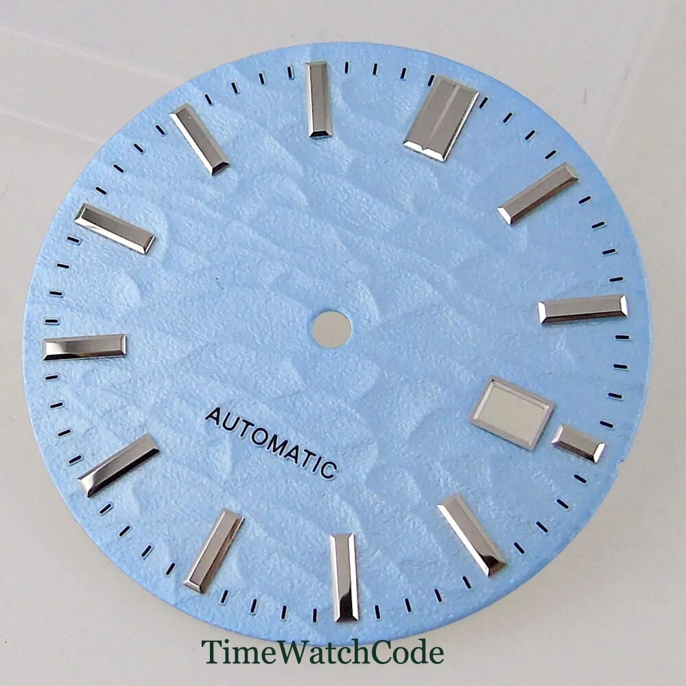 Watch Dial Face Accessories 33.5mm Fit NH35A NH36A Date Window Beige Dials