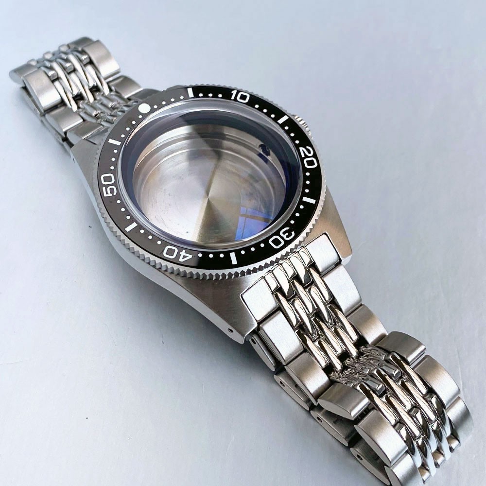 40mm Bow Sapphire Glass Watch Case Fit Seiko 62Mas NH34 NH35 NH36 7S26 ETA 2824