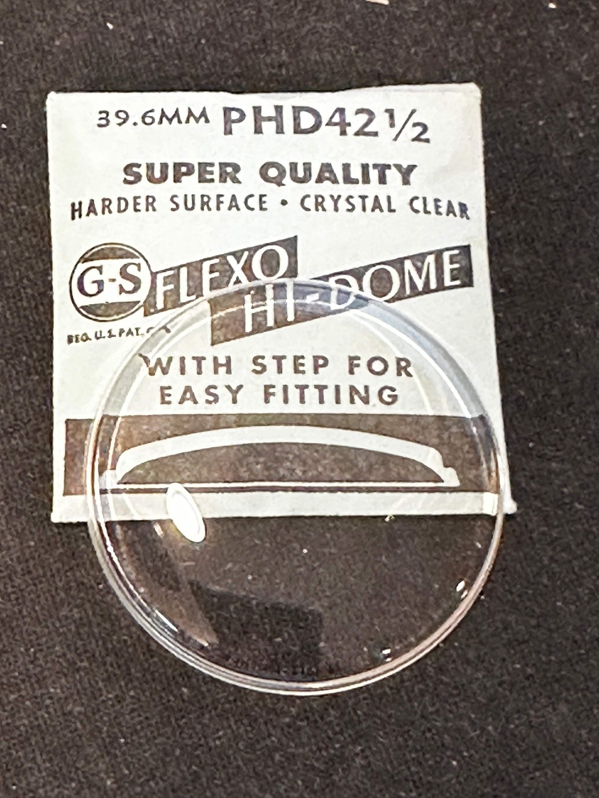 GS Flexo Round HI-DOME Crystal PHD 42½ – 39.6 mm – New
