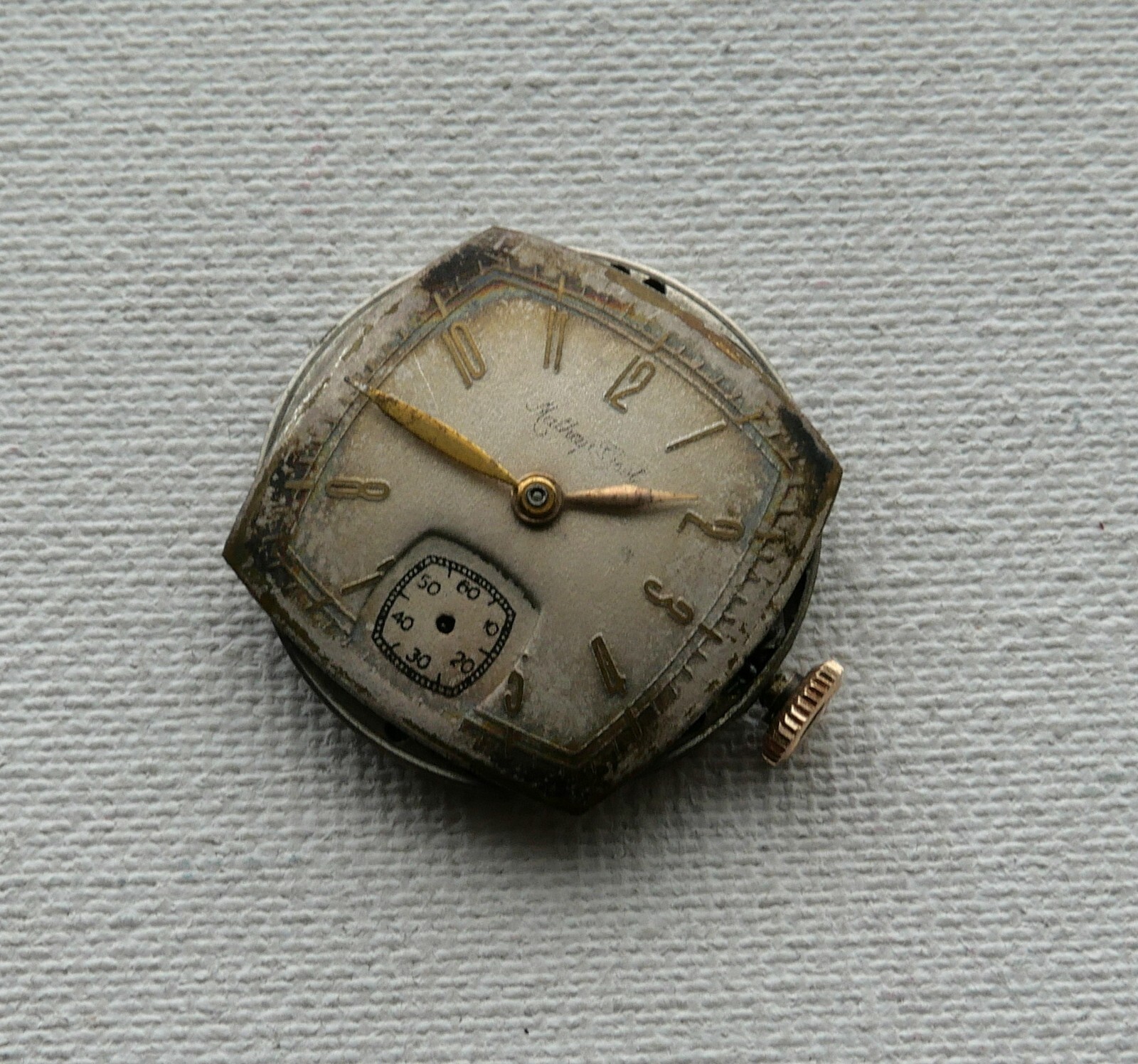 VINTAGE MATHEY TISSOT WATCH CAL.162 MOVEMENT 17 JEWELS FOR PARTS