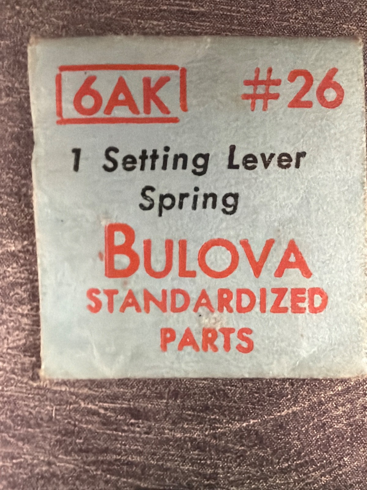 Bulova #26 Clutch Lever Spring NOS – Various Calibers – Factory Sealed
