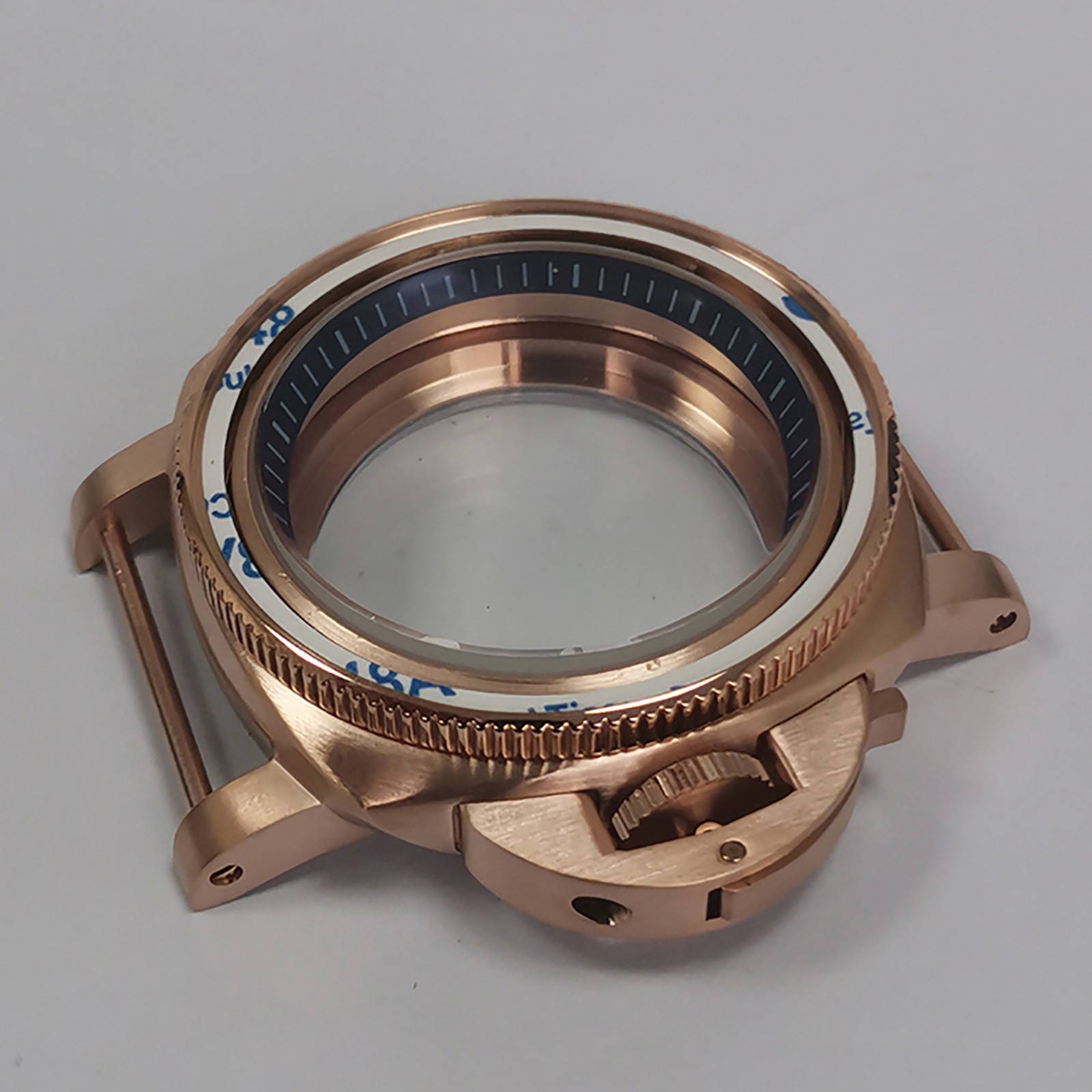 42mm PVD Rose Gold Stainless Steel Watch Case for NH35/NH36 Movement ===