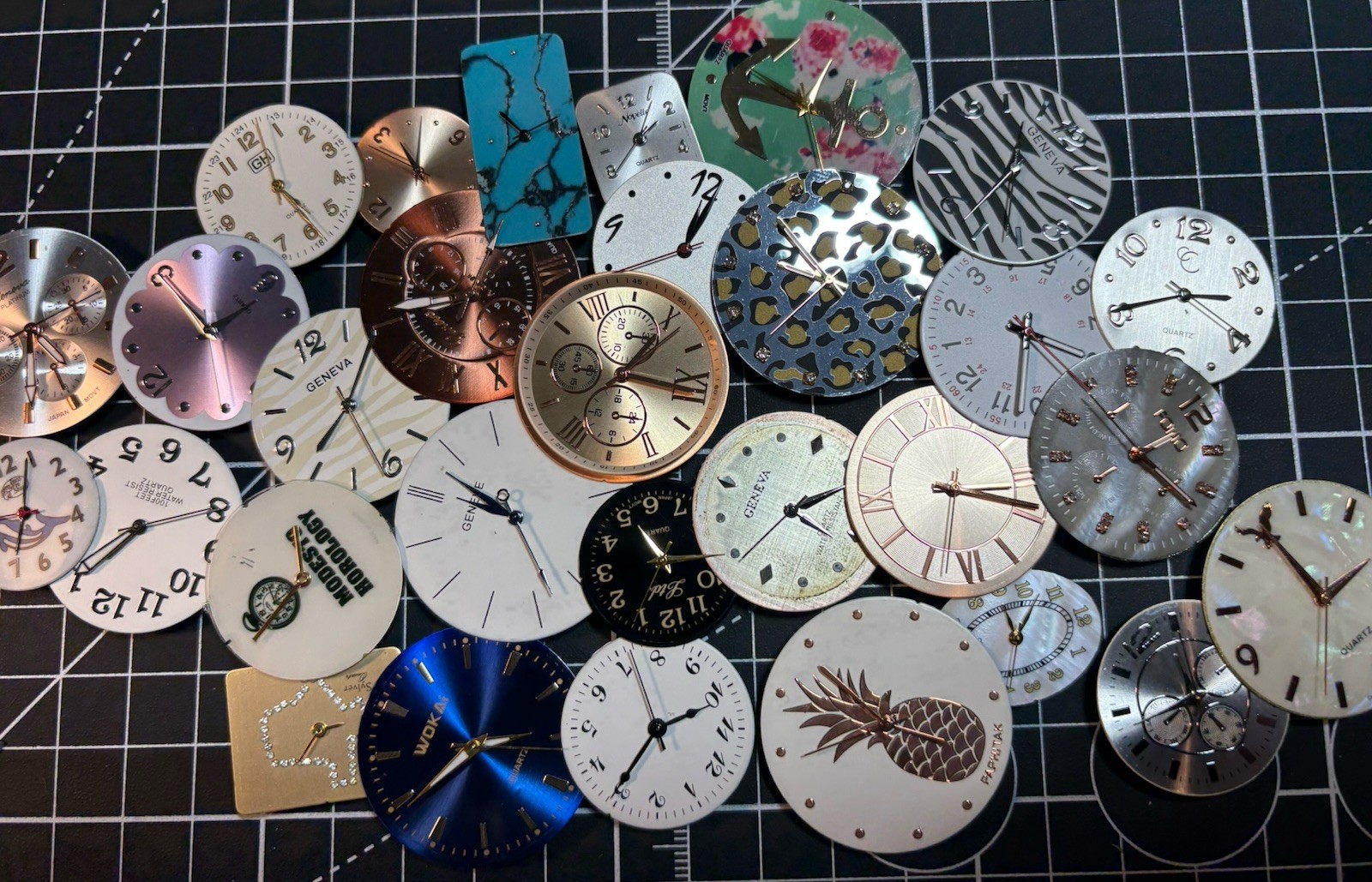 Watch Dials,Hands,Quartz Movements Watchmaker Parts Lot 30,Untested,Crafts,DIY