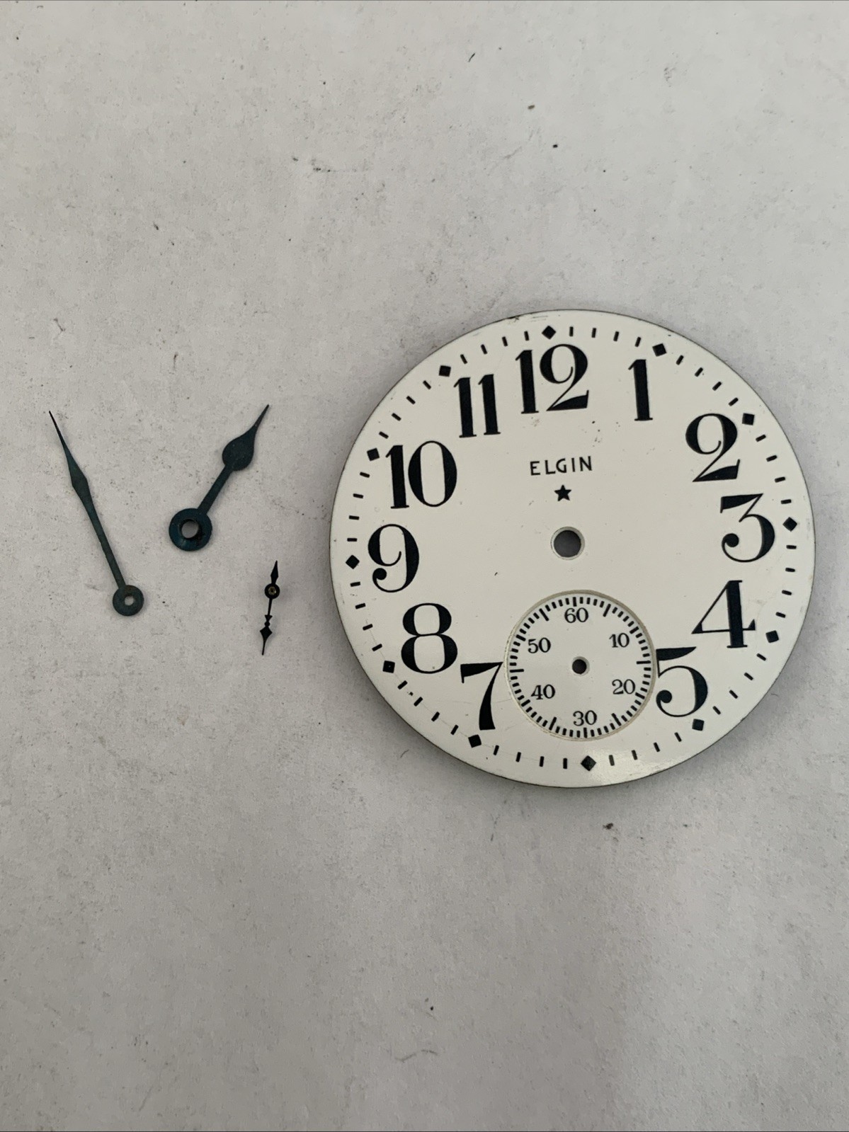 New Old Stock Elgin Star Dial with 3 Hands size 16 – Original Watch Parts