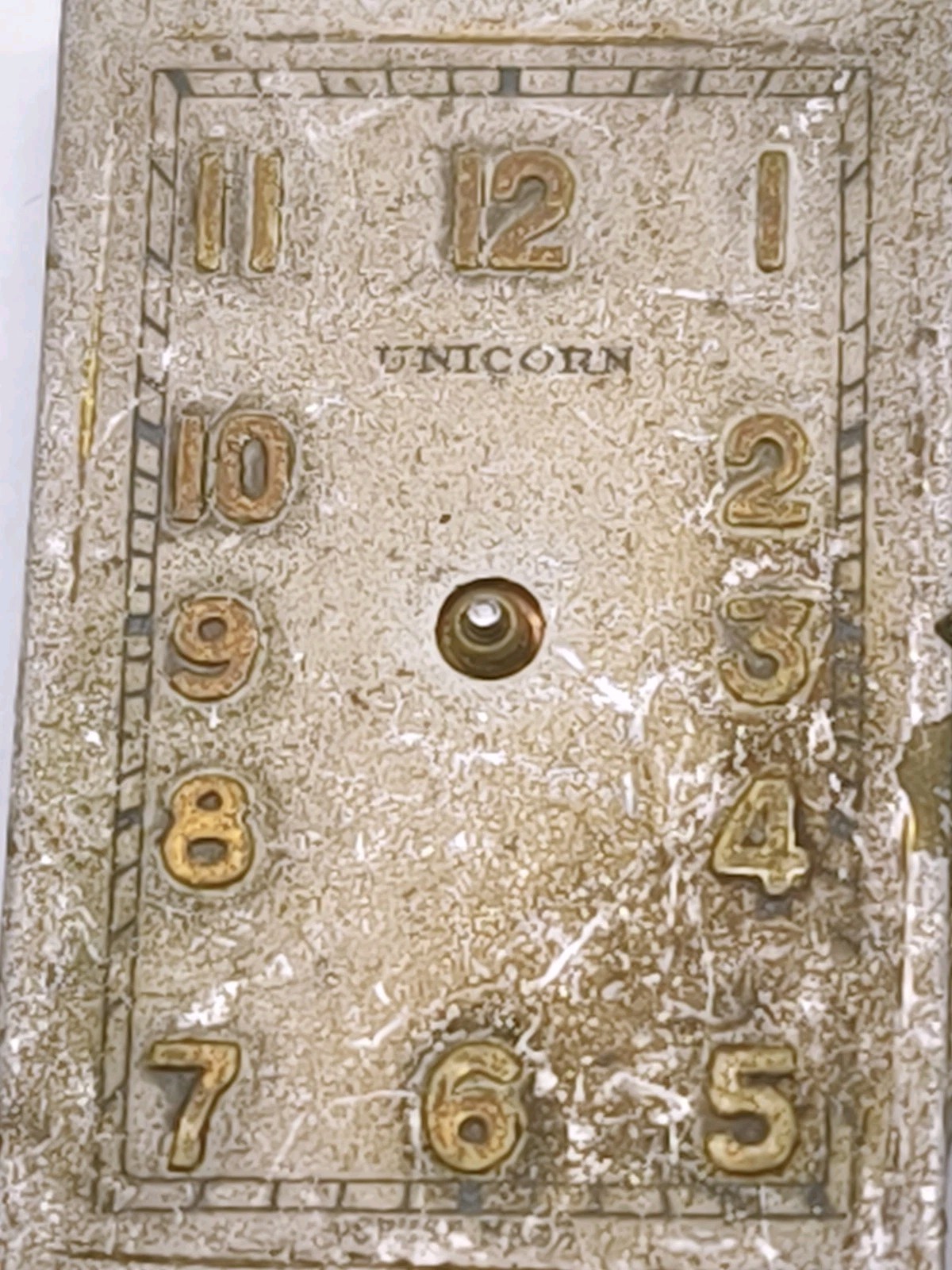 Vtg 1940s Unicorn Rolex Cal Genex Prima 404 Tank 15J Watch Movement 15 X 24.7mm
