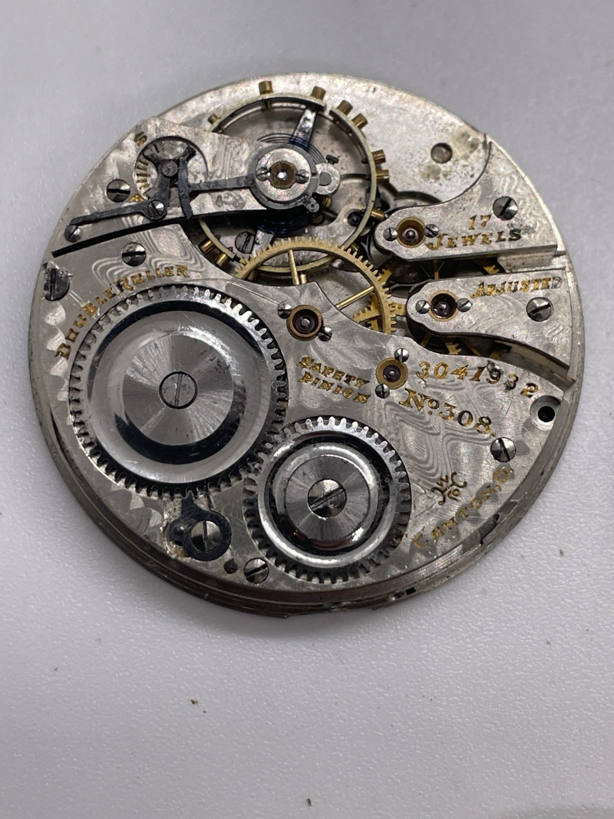 Lot of Pocket Watch Movements Hampden, Swiss & More Parts Lot #2
