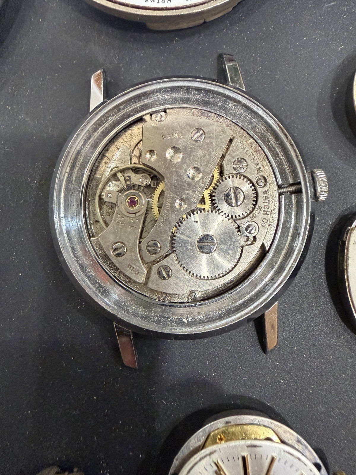 Watch Lot Movements Dials Parts Repair – Bulova Elgin Waltham Accutron