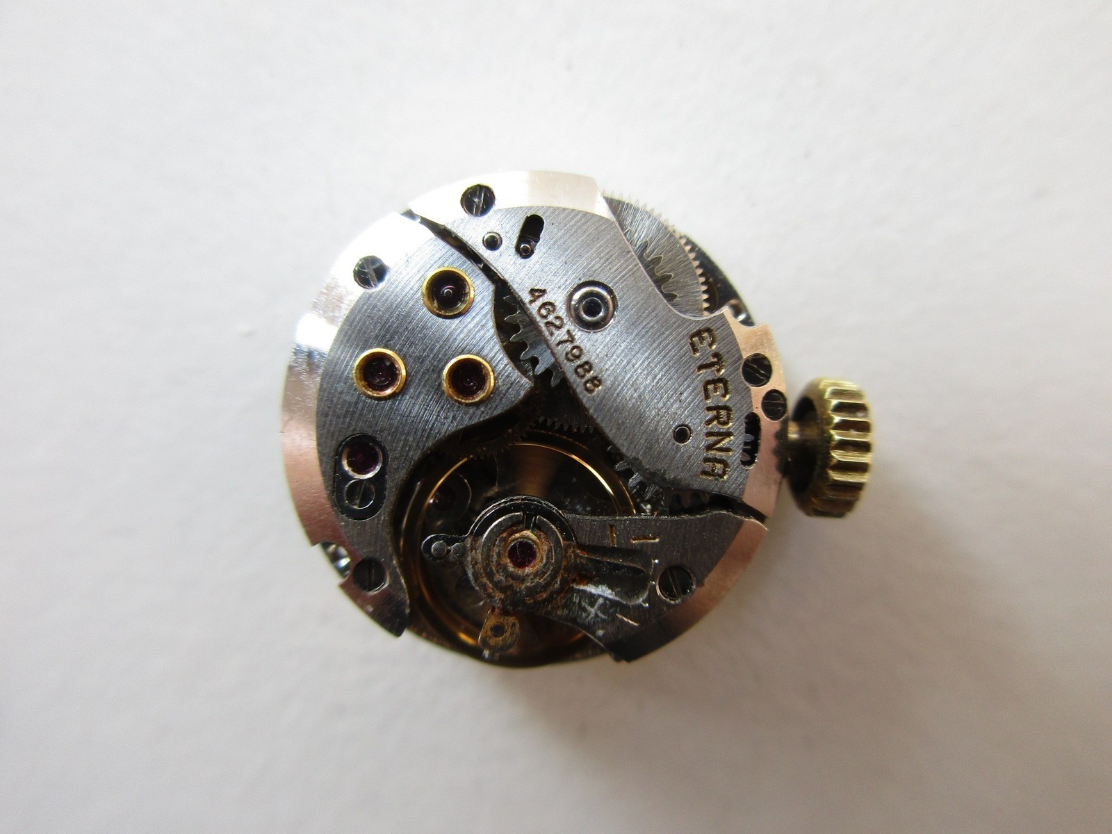 Eterna cal. 1418U Swiss watch movement – running