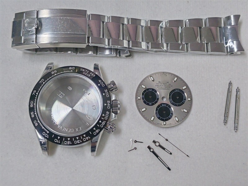 For 4131 7750 4130 Aftersales accessories DIY 40mm Stainless Steel watch kit