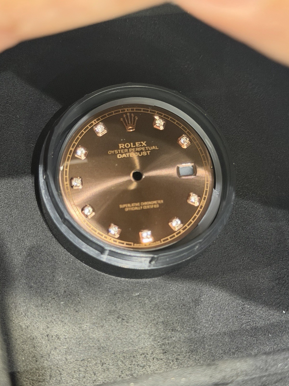 Rolex 41mm Datejust Custom Chocolate Diamond For Model 126334 126300 126333