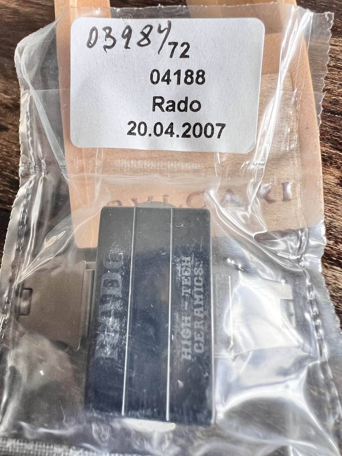 Rado Watch CLASP NEW SEALED REF 72-04188/03984 XL SINTRA CERAMIC/TITANIUM 27 MM