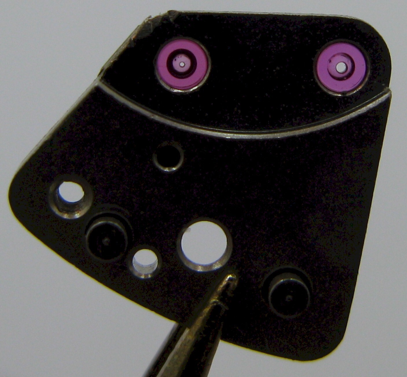 Poljot 3133 chronograph watch movement part complete escape wheel bridge #110