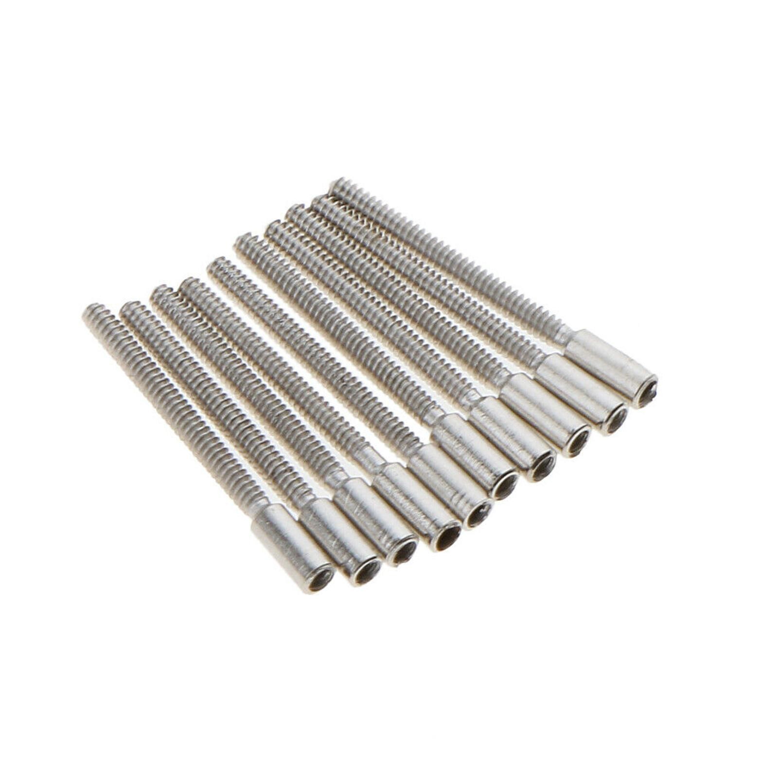 100Pcs 0.9mm Stainless Steel Watch Stem Extender Winding Extension Pole Bars Set